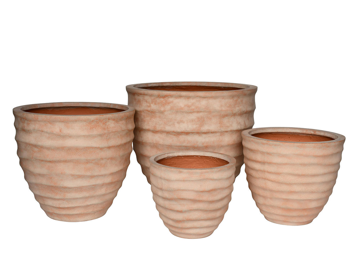 HORIZONTAL WAVE PLANTER, ITALIAN TERRA COTTA
