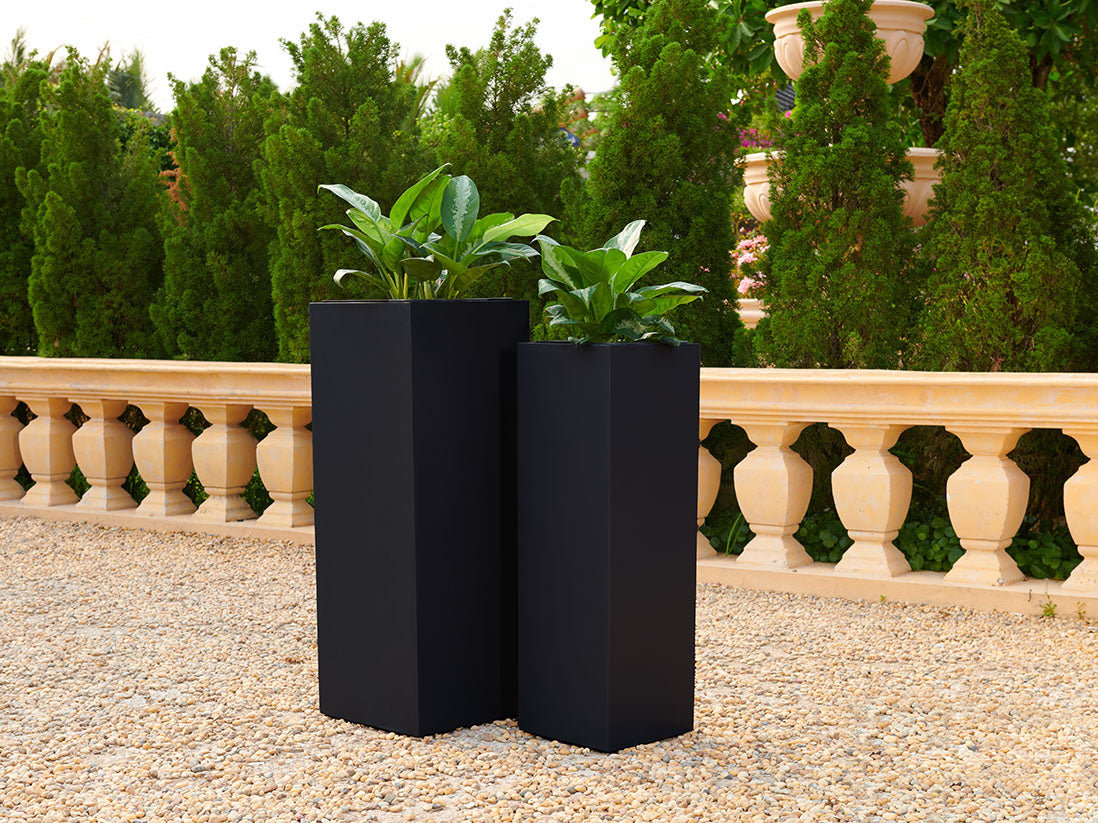 Tall Square Planter By Plantatorem