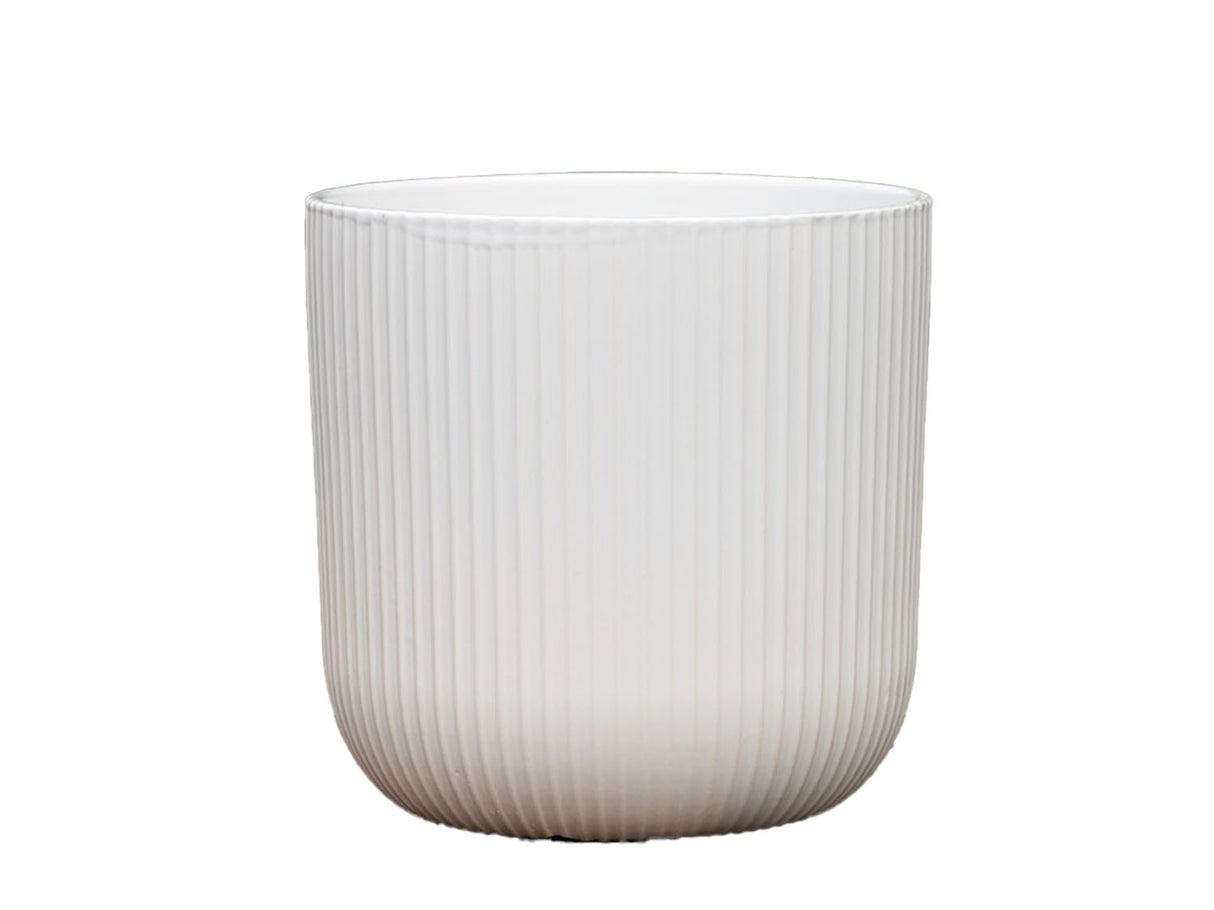 Fluted Cylinder Planter (No Saucer)