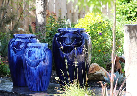 Tea Garden Fountain (Blossom Blue) By Plantatorem