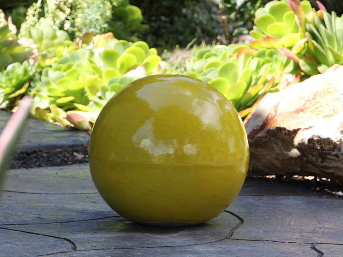 Outdoor Decorative Sphere Glazed 19.5" By Plantatorem