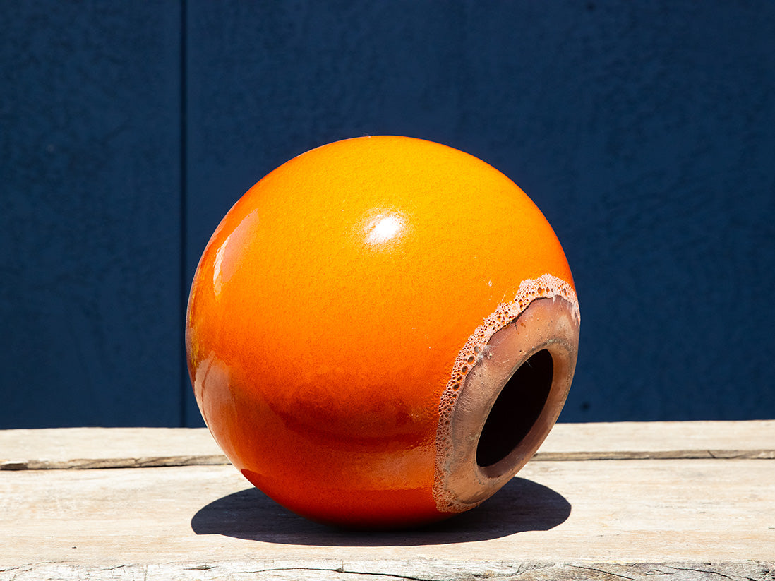 Outdoor Decorative Sphere Glazed 19.5" By Plantatorem