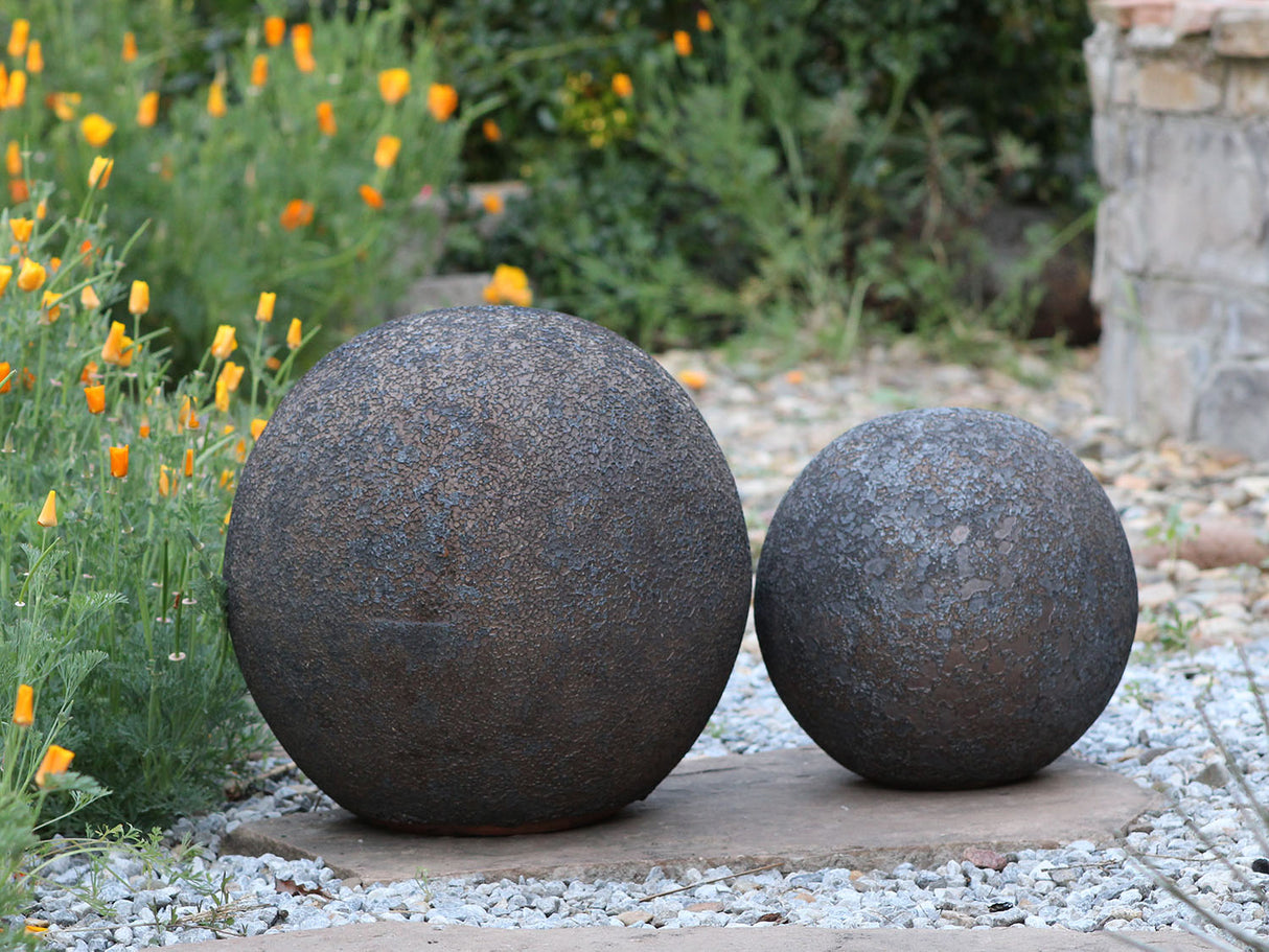 Outdoor Decorative Sphere-Silver Rock By Plantatorem