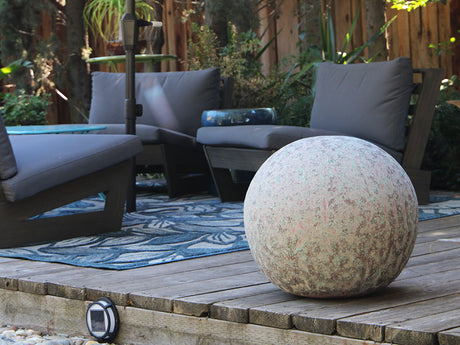 Outdoor Decorative Sphere Vintage 19.5" By Plantatorem