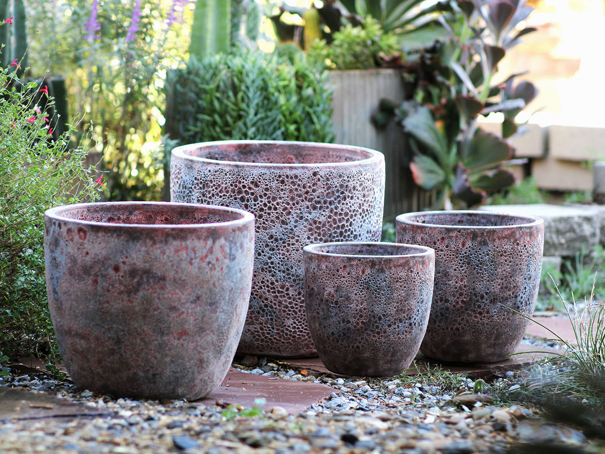 Coco Pots Coral - Set of 4 By Plantatorem