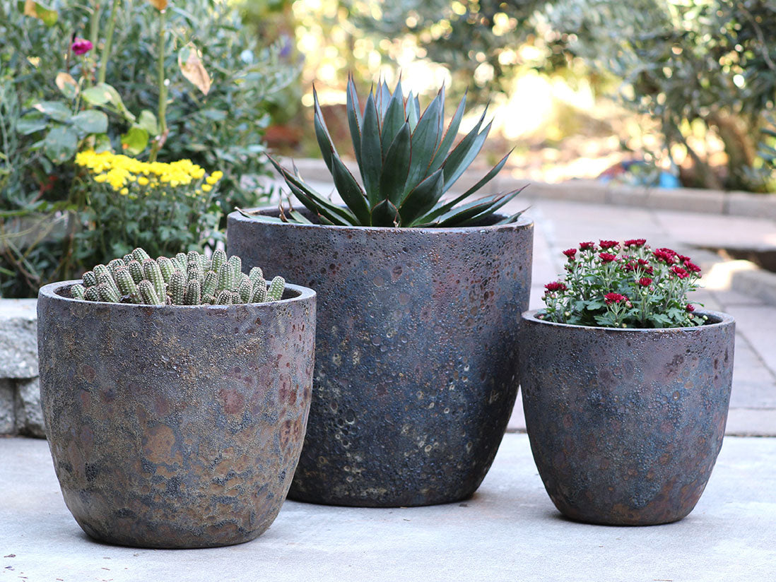 Coco Pots Coral - Set of 3 By Plantatorem