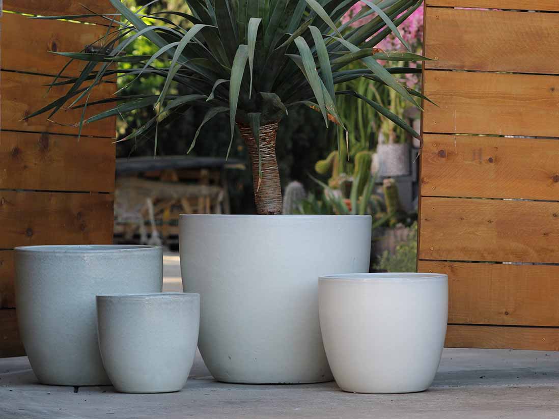 Coco Pots Glazed - Set of 4 By Plantatorem