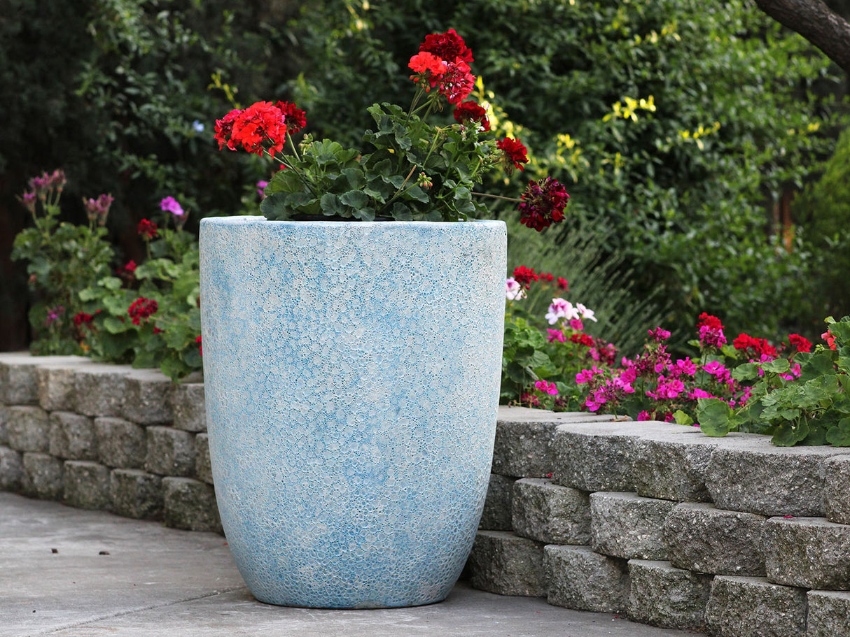 Tall Milano Cone Planter - Set of 3 (Coral) By Plantatorem