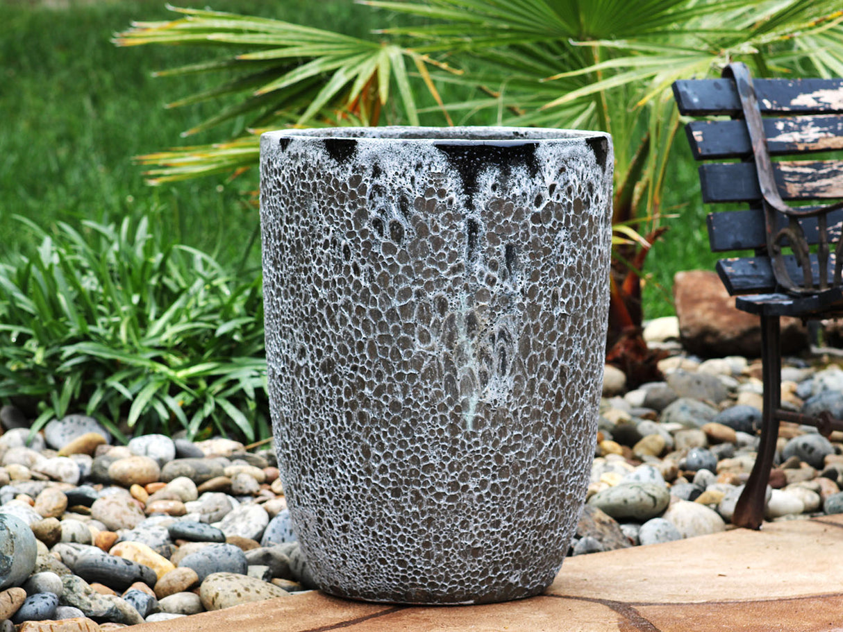 Tall Milano Cone Planter - Set of 3 (Coral) By Plantatorem