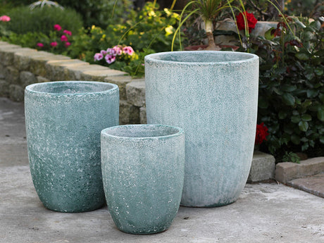Tall Milano Cone Planter - Set of 3 (Coral) By Plantatorem