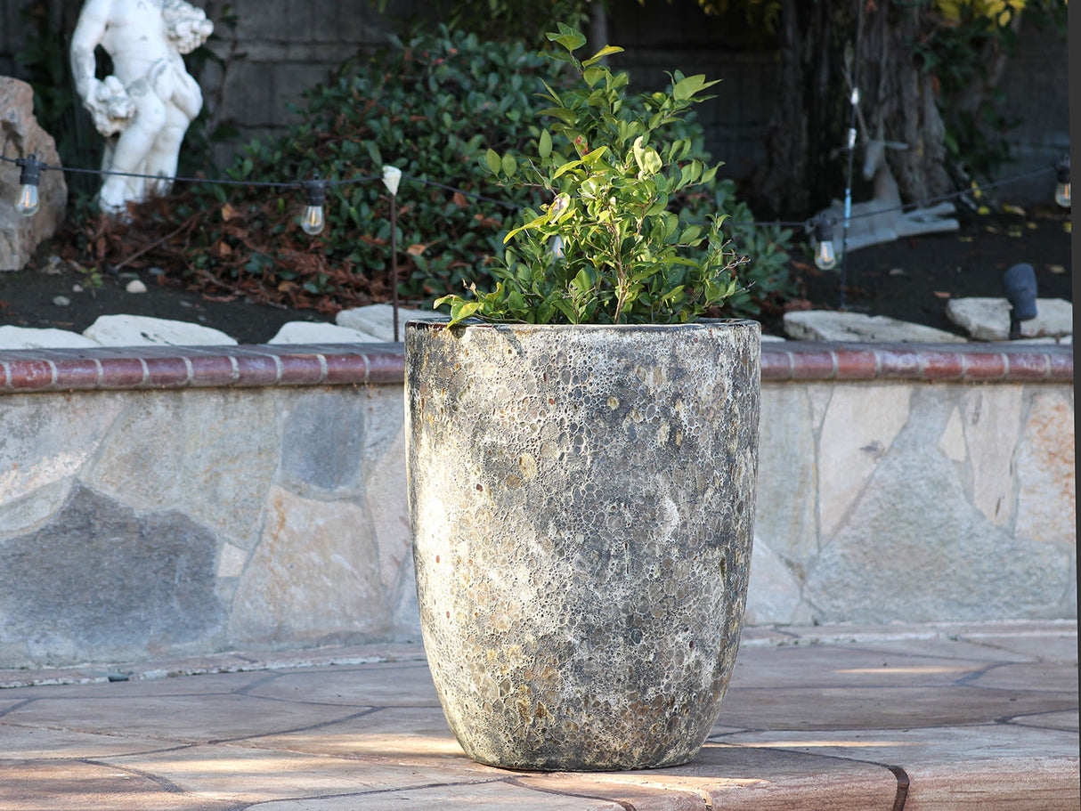 Tall Milano Cone Planter - Set of 3 (Coral) By Plantatorem