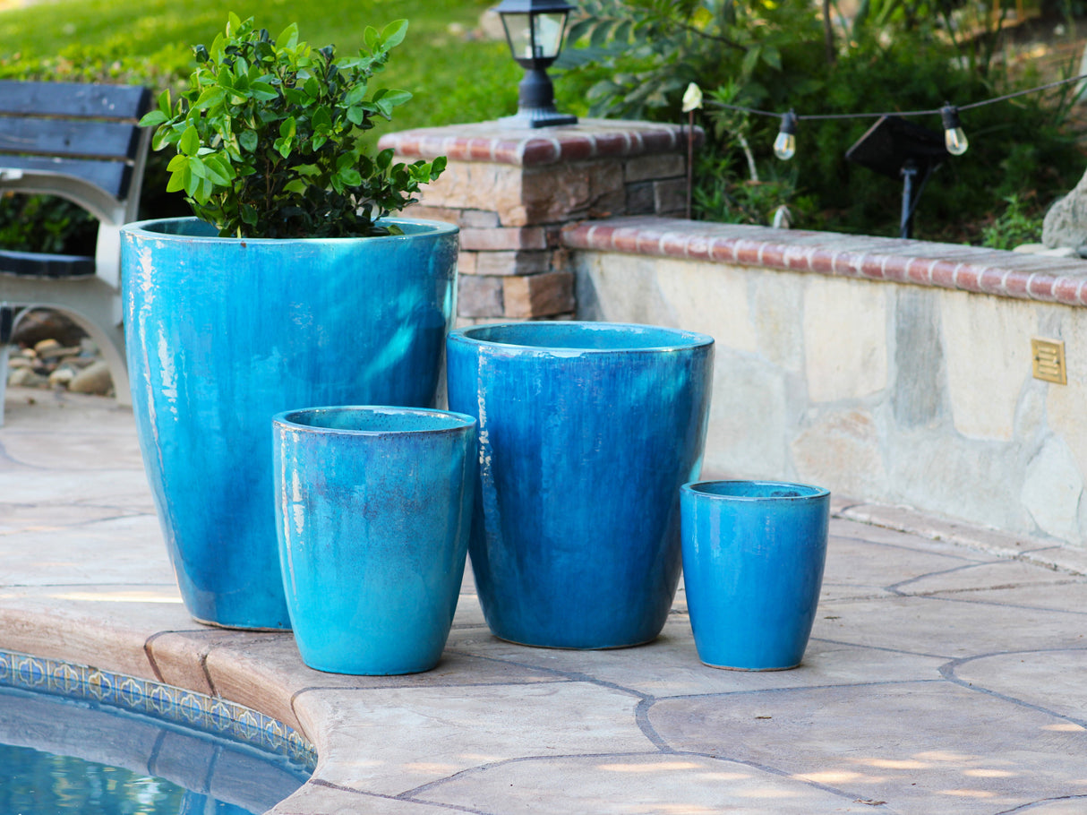 XLG Cone Planter - Set of 4 (Glazed) By Plantatorem