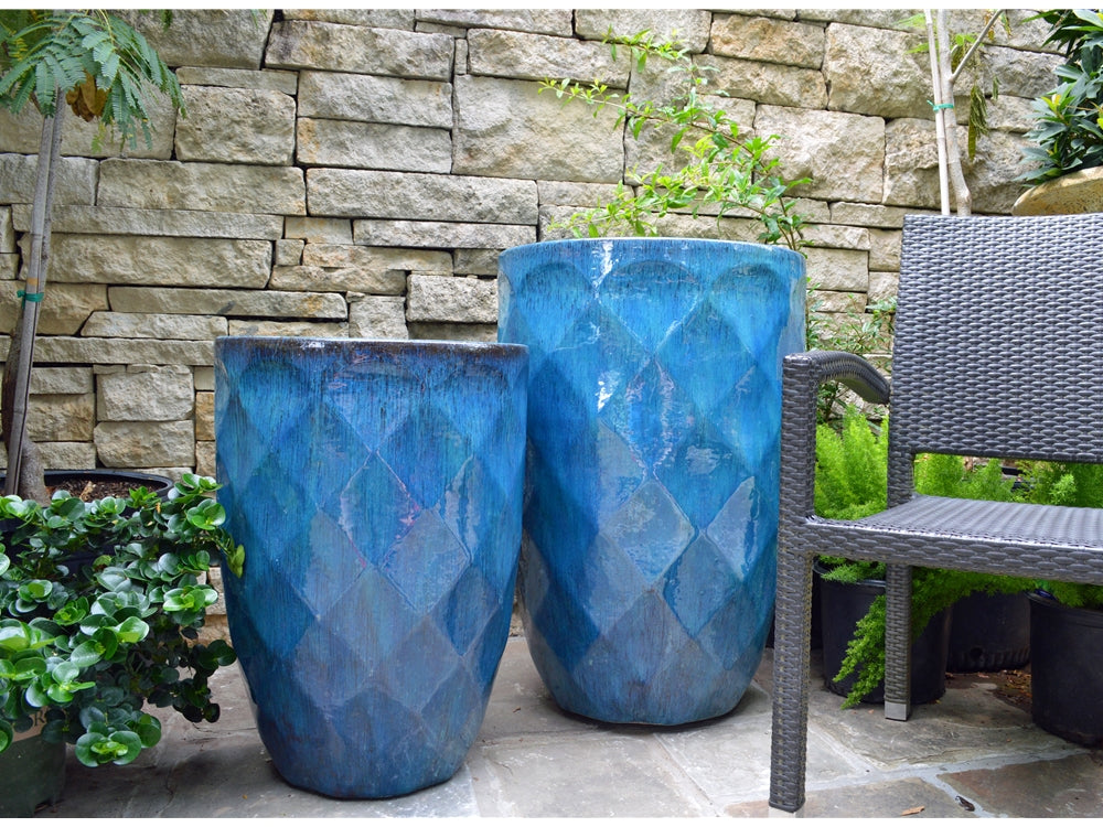 Tall Diamond Planter - Set of 2 By Plantatorem