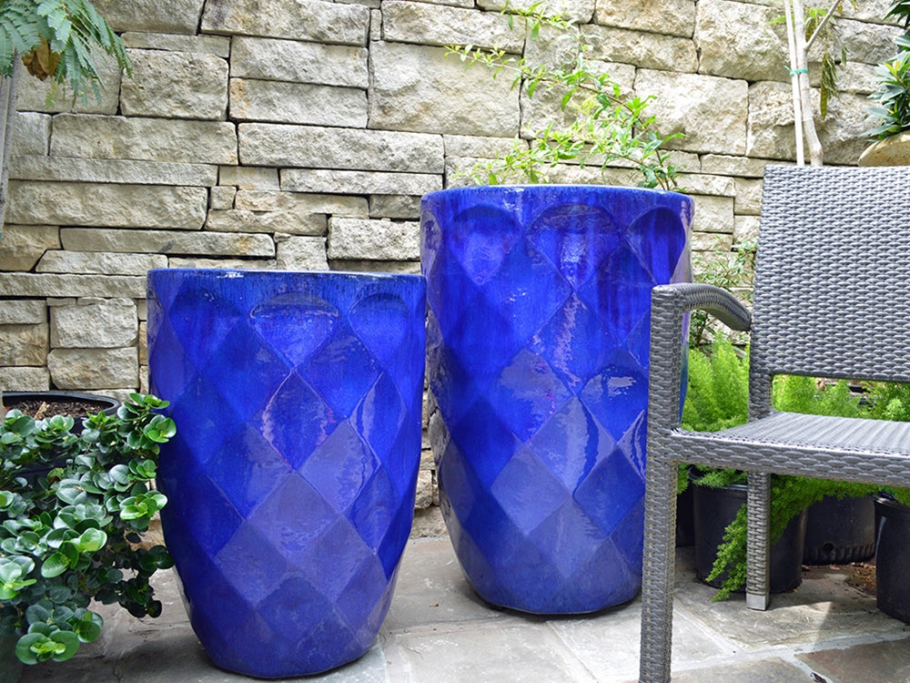 Tall Diamond Planter - Set of 2 By Plantatorem