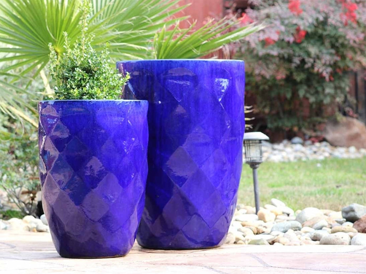 Tall Diamond Planter - Set of 2 By Plantatorem