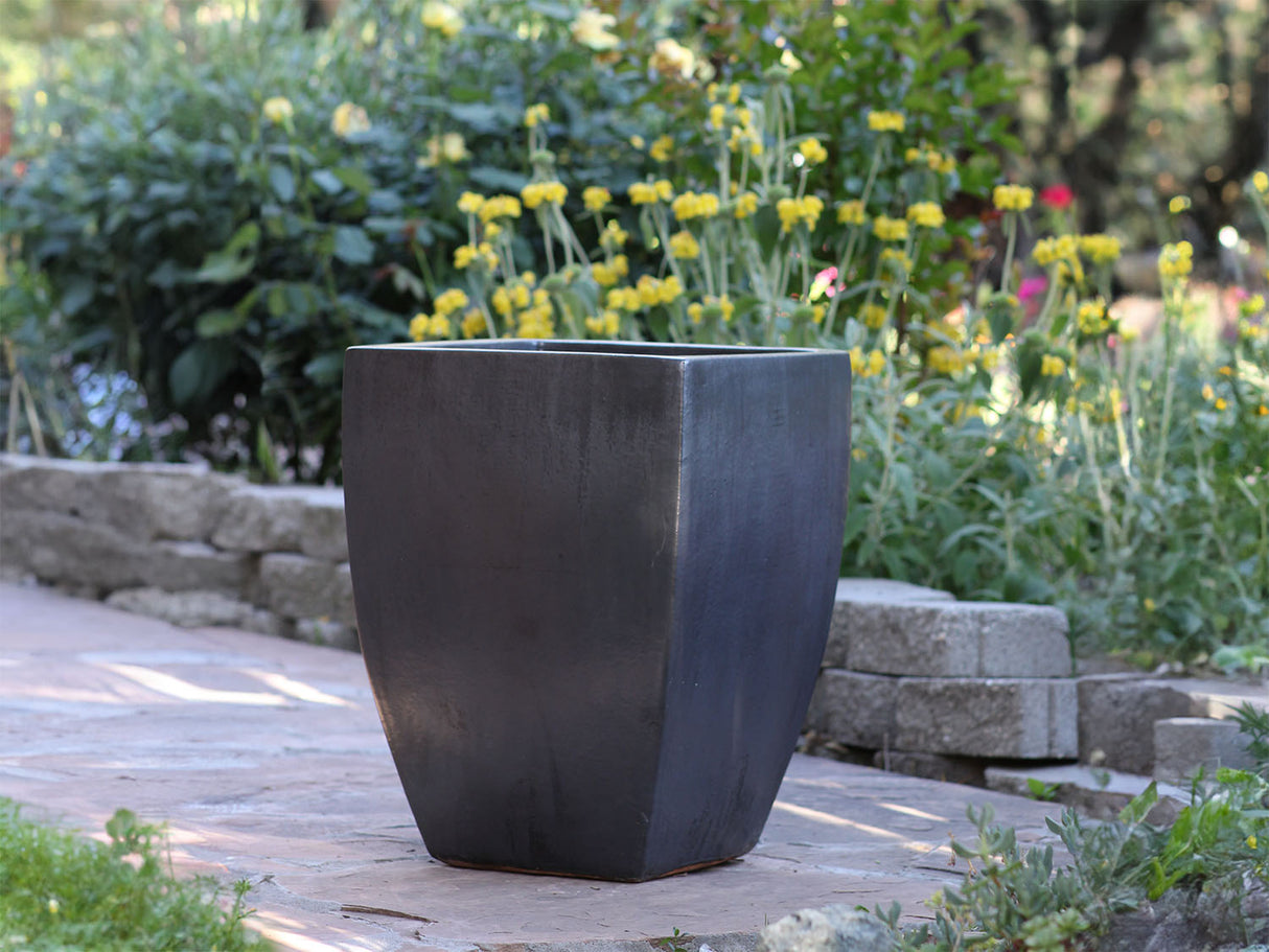 Tall Milano Square Planter By Plantatorem
