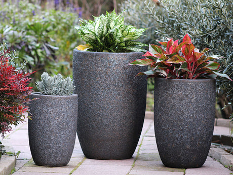 Mid Height Barrel Planter - Set of 3 By Plantatorem