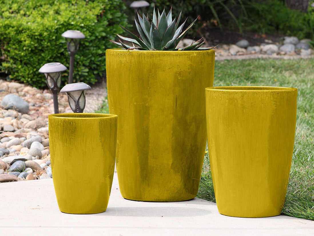 Slim Round Planter - Set of 3 By Plantatorem