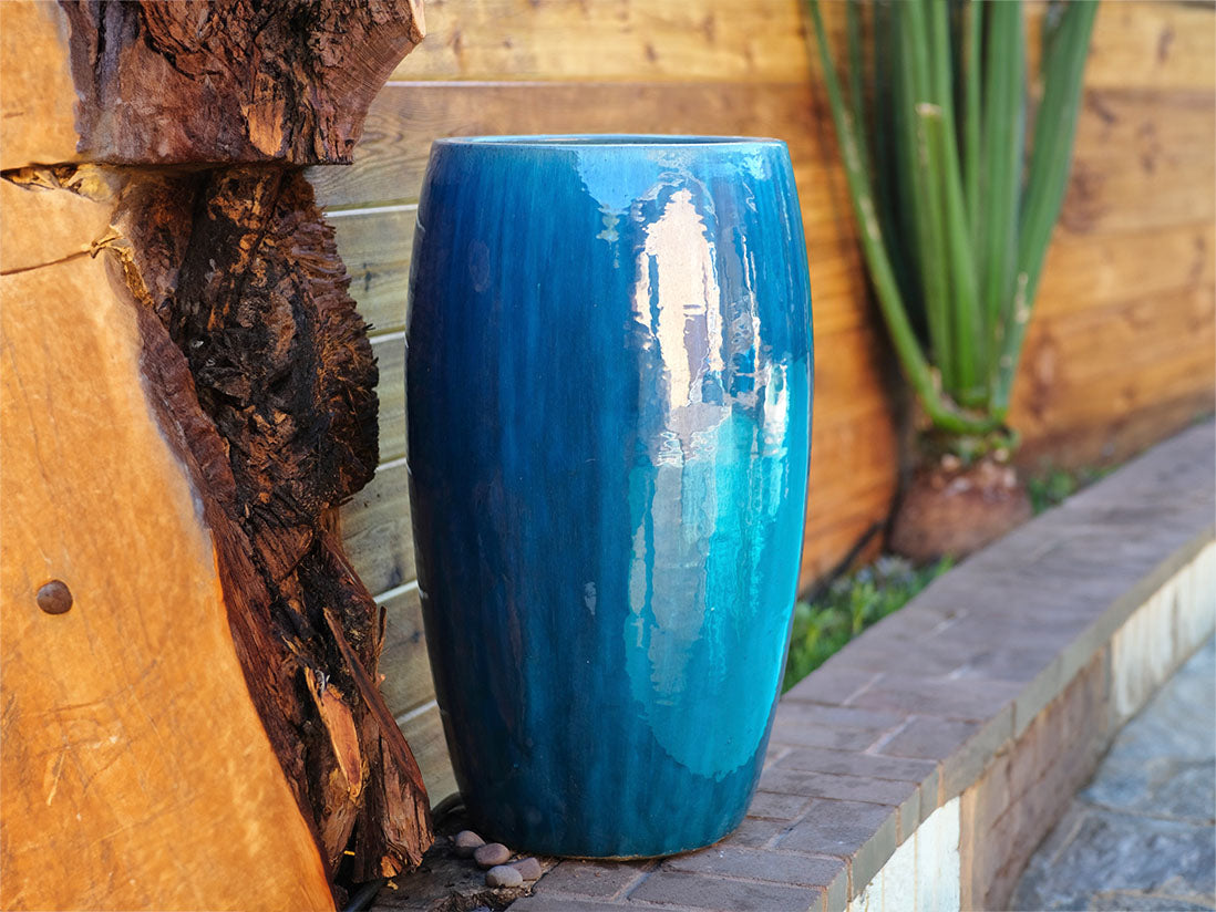 Drum Shaped Planter By Plantatorem