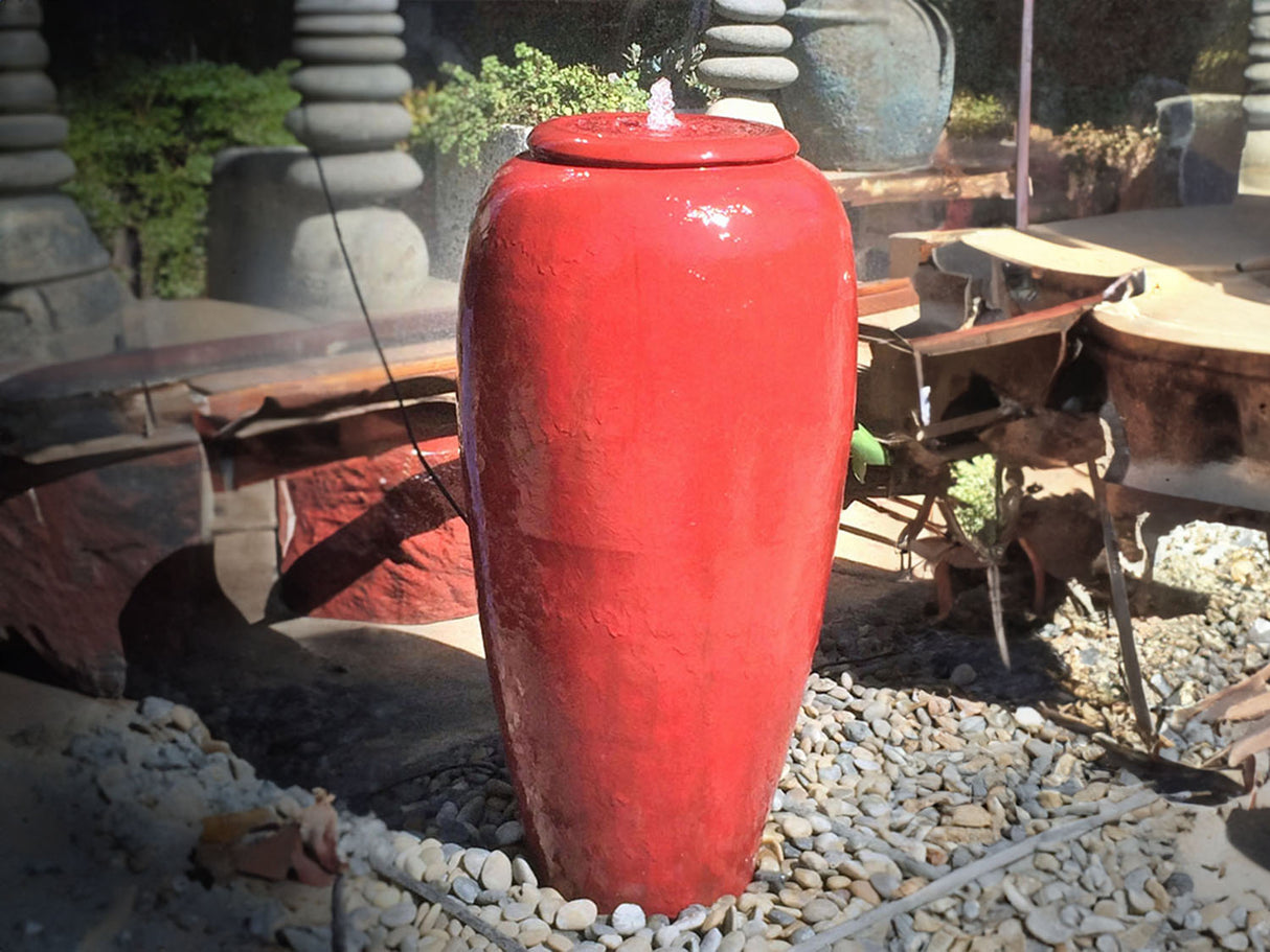 Tall Jar Fountain By Plantatorem