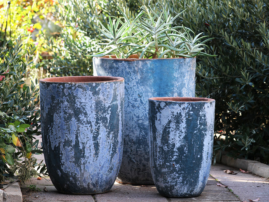 Milano Tall Barrel Planter - Set of 3 By Plantatorem