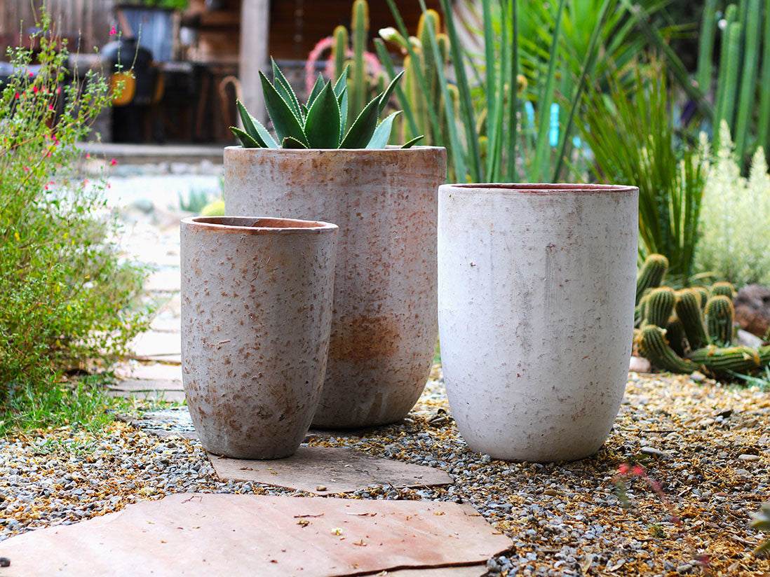 Milano Tall Barrel Planter - Set of 3 By Plantatorem