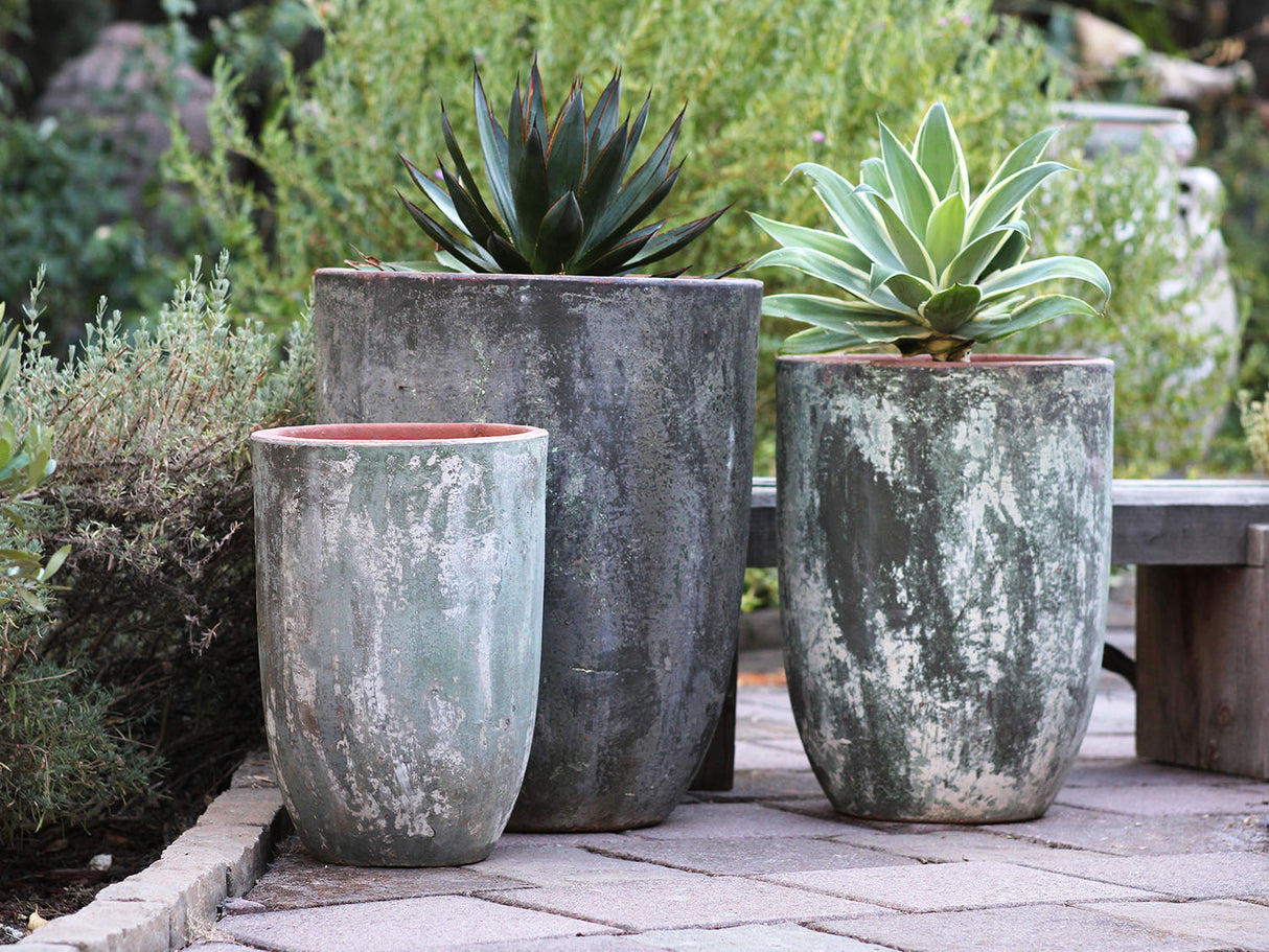 Milano Tall Barrel Planter - Set of 3 By Plantatorem