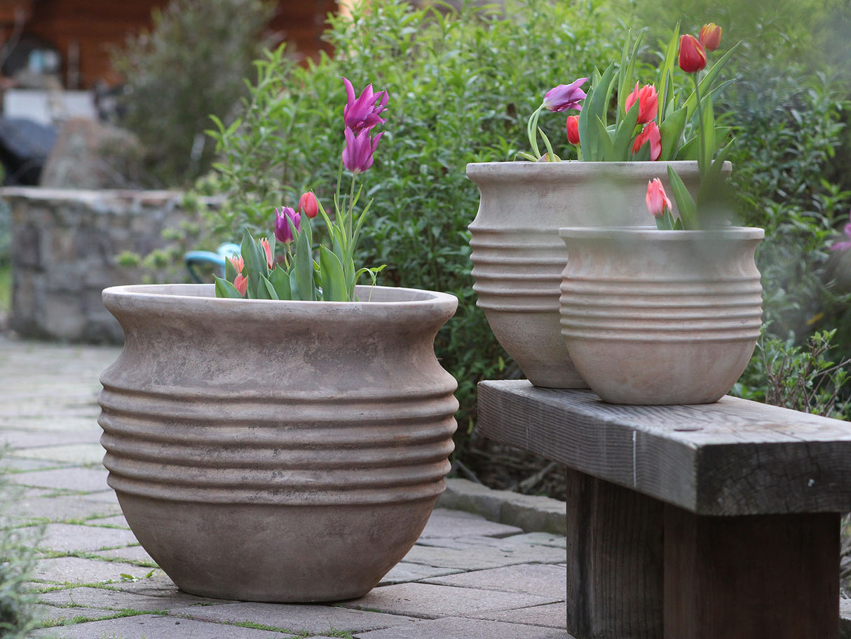 RIBBED BOWL PLANTER