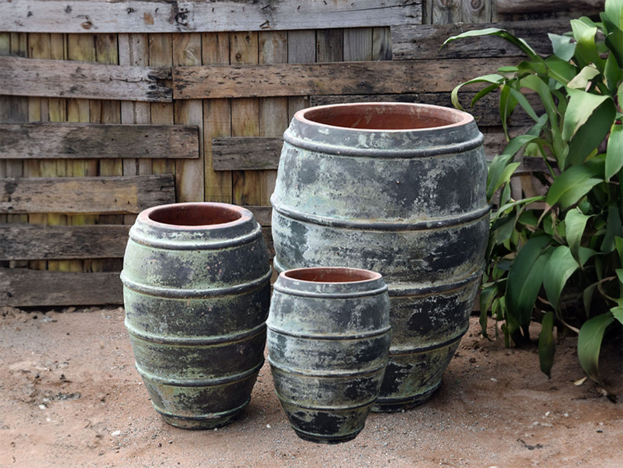 Jar With Lines - Set of 3 By Plantatorem