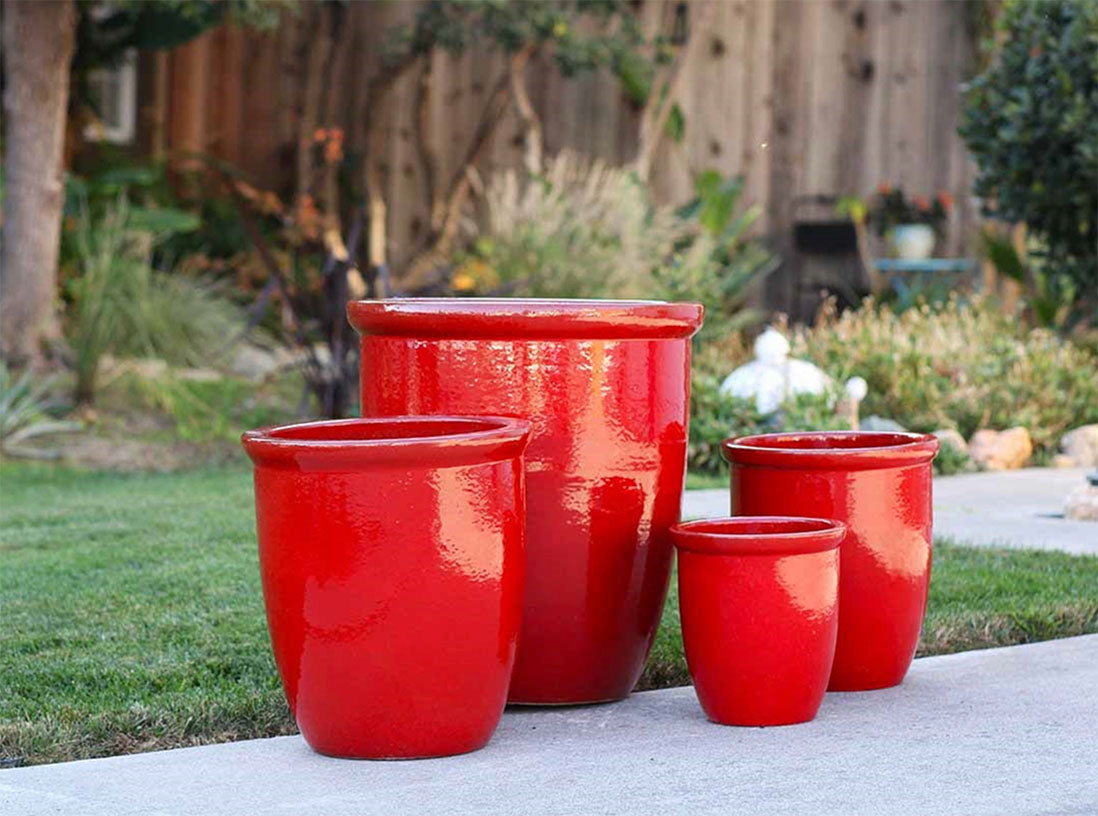 High Cana Pots - Set of 4 By Plantatorem