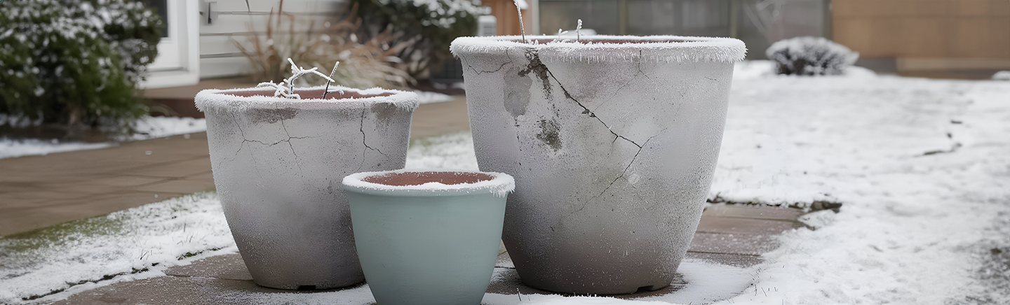 Why Outdoor Planters Crack in Winter and How to Prevent It