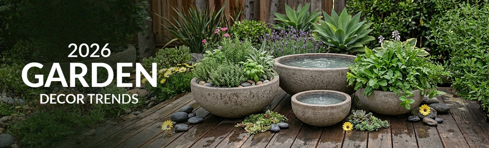 2026 Garden Decor Trends: Planters, Fountains & Spheres – PLANTATOREM