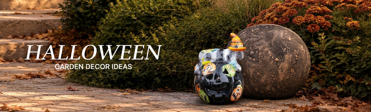 Halloween Garden Decor Ideas With Outdoor Planters