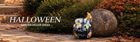 Halloween Garden Decor Ideas With Outdoor Planters