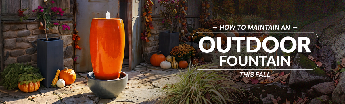 How to Maintain an Outdoor Fountain This Fall