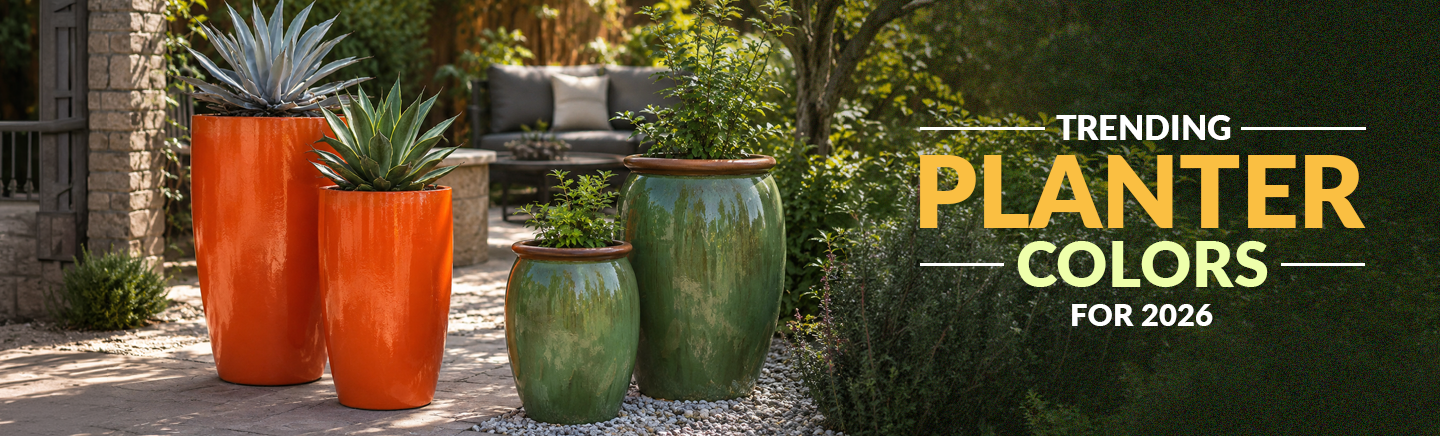 What Colors of Outdoor Planters & Decor Are Trending in 2026
