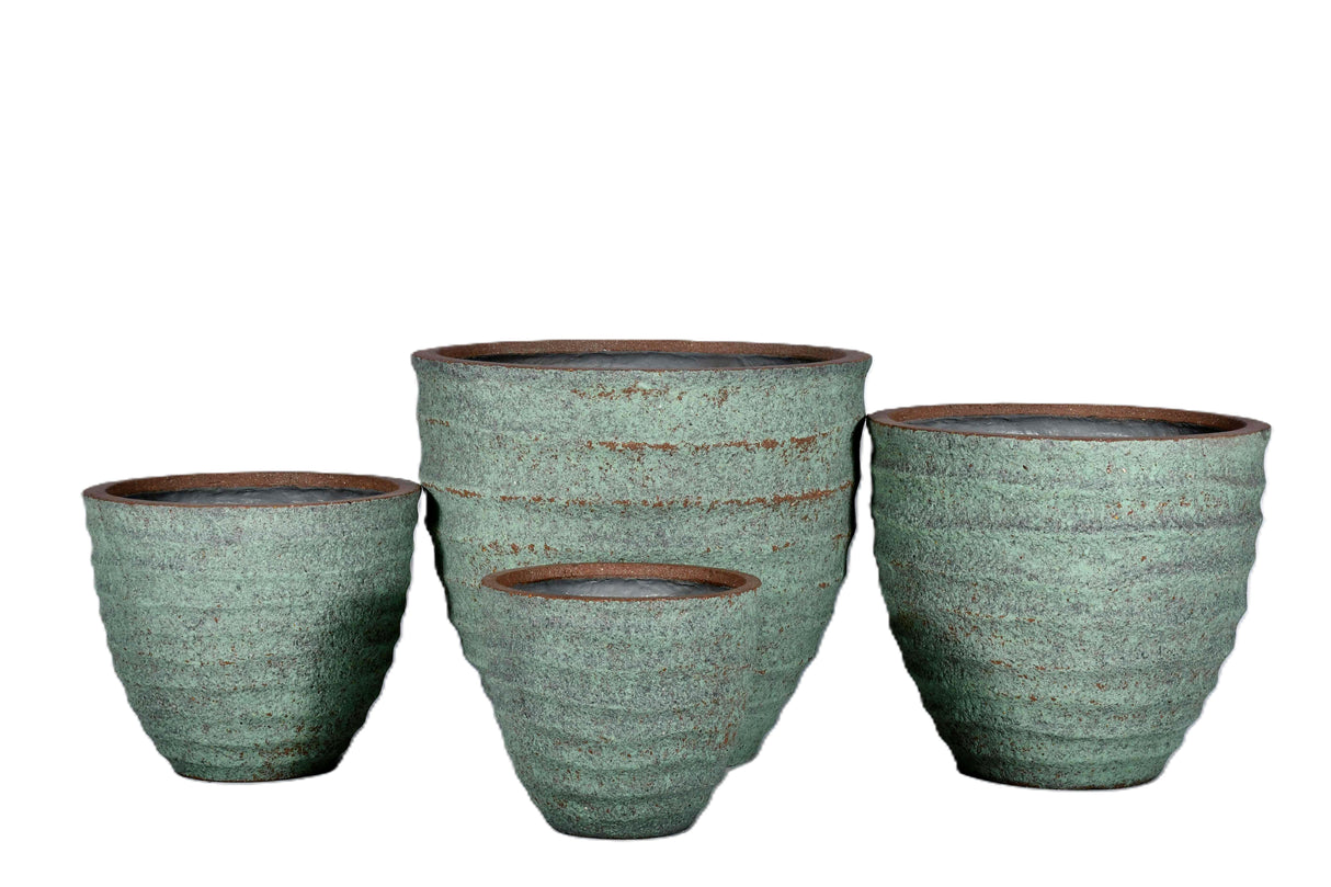 HORIZONTAL WAVE PLANTER, ITALIAN TERRA COTTA