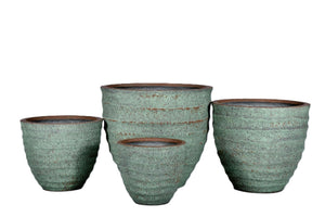 HORIZONTAL WAVE PLANTER, ITALIAN TERRA COTTA