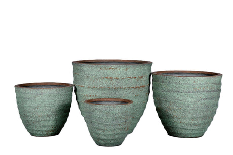 HORIZONTAL WAVE PLANTER, ITALIAN TERRA COTTA