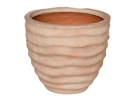 HORIZONTAL WAVE PLANTER, ITALIAN TERRA COTTA