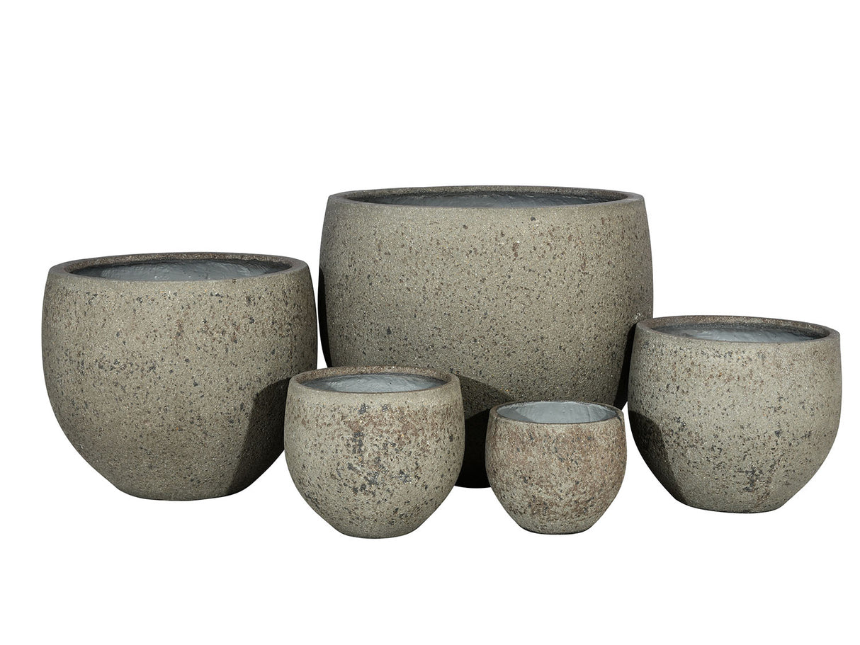 RUSTIC SPHERE PLANTER