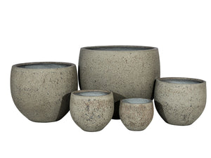 RUSTIC SPHERE PLANTER