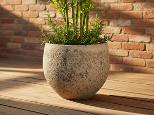 RUSTIC SPHERE PLANTER