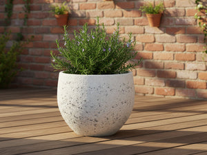 RUSTIC SPHERE PLANTER