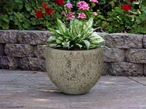RUSTIC SPHERE PLANTER