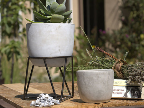 Bell Curve Concrete Planter