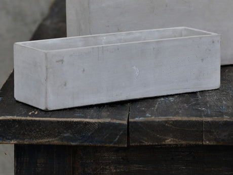Low & Mid Rectangular Concrete Planter