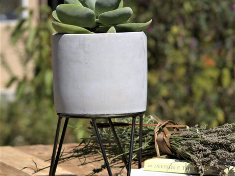 Cylinder Concrete Planter