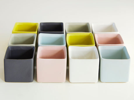 Cube Cache Pot - 4.5" x 3.5" By Plantatorem