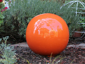 Outdoor Decorative Sphere Glazed 12" By Plantatorem